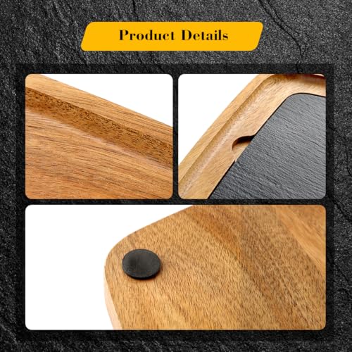 Tabla para Cortar de Madera de Acacia con Pizarra miniatura 7