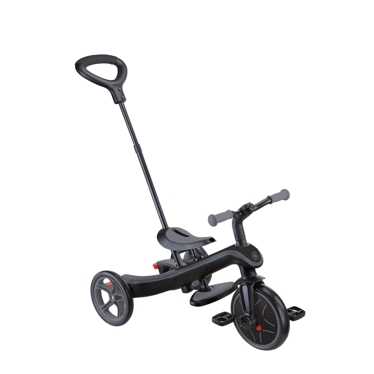 Globber Explorer 4 en 1 Deluxe Play Tricycle évolutif Noir Gris