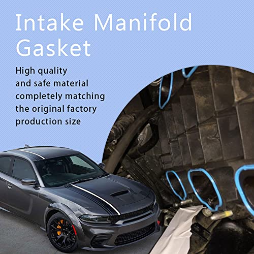 Intake Manifold Rubber Sealing Gasket, 5184562Ac 5184331Ac Intake Manifold Gaskets Lower & Upper Gasket Plenum Set Compatible With Dodge Chrysler Jeep #TOP6