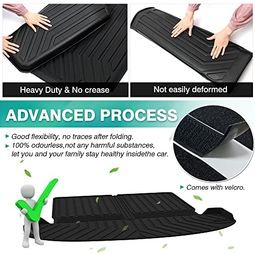 Mixsuper Custom Fit Cargo Liner For 2021-2023 Kia Sorento Behind The 2Nd Row Seats All Weather Rear Trunk Liner Cargo Mat Black #TOP5