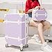 Produktbild Hmj Fashion Rolling Luggage Sets Spinner Retro Koffer 2-teilig Anzug Purple a Set 51 cm