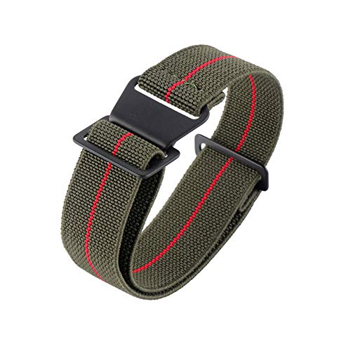 [Onthelevel] voh 18mm 20mm 22mmvNatoxg, 60N tXR pV[gobO NATO^Cv e iCXgbv (20mm, O[/bh - ubNobN)