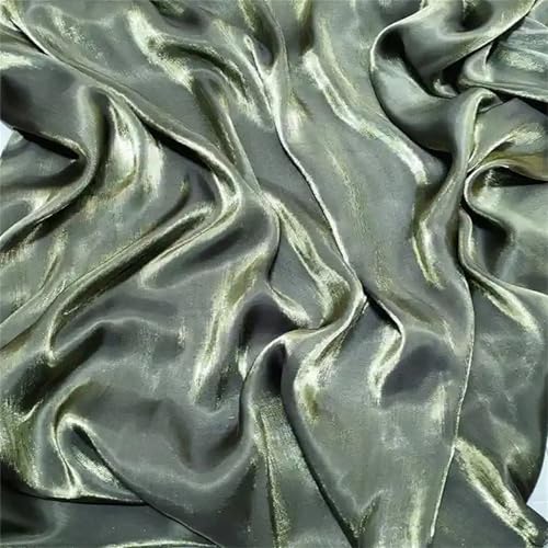 Tissu satiné au mètre imitation soie fluide pour robe drapée bricolage mode