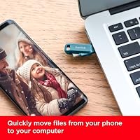 SANDISK Ultra Dual Drive Go 512 GB USB Type-C & Type-A (Android Smartphone Speicher, USB Type-C & Type-A-Anschluss, 400 MB/s Lesen, Nutzung als Schlüsselanhänger möglich) Navagio Bay – Ansicht 6