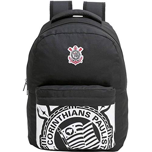 Mochila Corinthians Logo Original Nota Fiscal Garantia Preta
