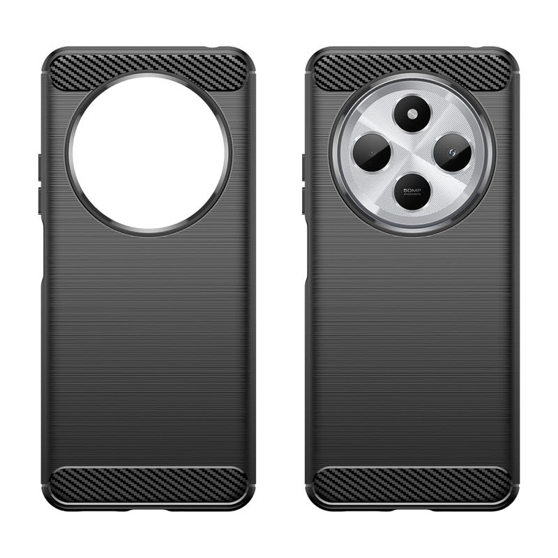 Image of Basic Case for Mi Redmi A4 5G / Redmi 14C 5G / Poco C75 5G / M7 5G (Carbon Fibre Black)