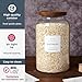 CZSZYGHBAO 2 PCS Large Glass Jar with Airtight Lid, Glass Food Storage Jars for Tea,Spice,Cereal, Egg,Flour,Coffee and More(98 FL OZ/2800 ml)