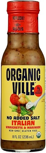 ORGANICVILLE Organic Salt Free Italian Dressing, 8 FZ