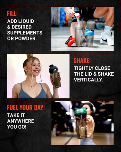 Helimix 2.0 Vortex Blender Shaker Bottle 828 ml - No Blending Ball or Whisk - USA Made - Portable Pre Workout Whey Protein Drink Cup - Mixes Cocktails Smoothies Shakes - Top Rack Safe - Image 6