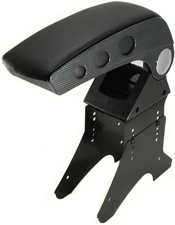 Coperchio Nero Ecopelle Copri Bracciolo Imbottitura Auto Universale 29 X 17 Cm - Foto 4