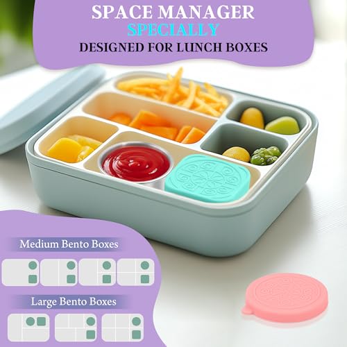 Image of Qukaka 6 PCS Salad Dressing Container to Go,Handy Leakproof Stainless Steel Meal Prep Containers Reusable,Sauce Containers for Lunch Box, Picnics, Travel, Office and Kitchen Storage-1.6oz+2.7oz