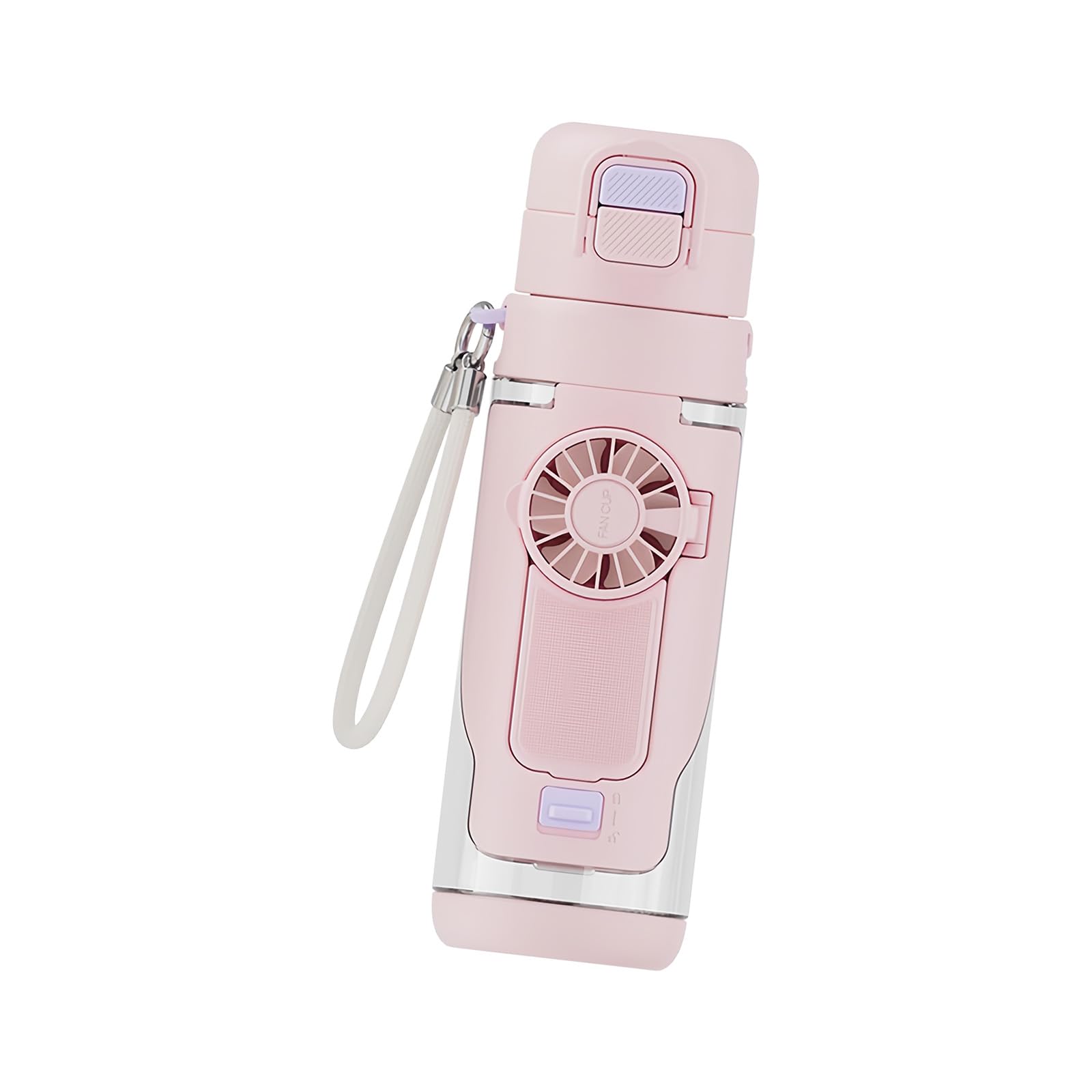 JSGHGDF Spouts Sports Bottle Integrated with Handheld Fan Hydrations Vessel Perfect for Running Cycling Fitness Bottle