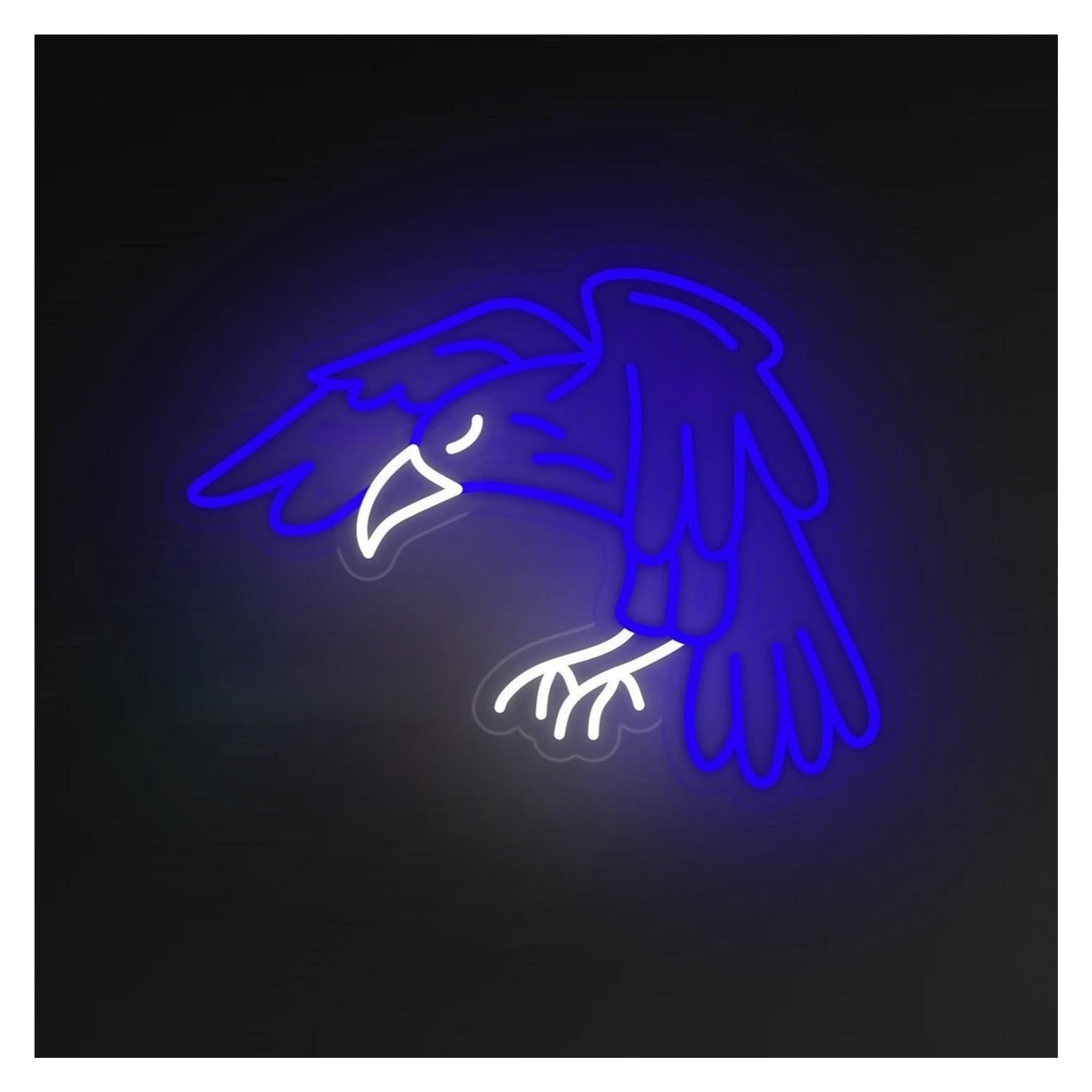 Xenite Blue Hanging Art Neon Signs Eagle Animal Led Light Neon Sign, Suitable For Bird Shop, Home Wall Decor 51Cm