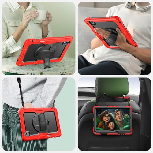 Image of SEYMAC Case for Samsung Galaxy Tab S11 5G 11 inch (SM-X730, SM-X736), Red