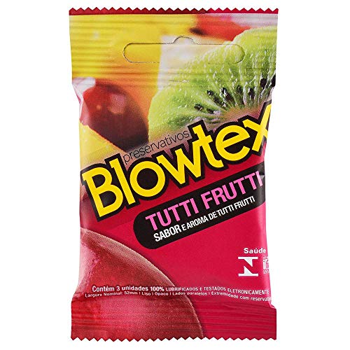 Kit C/ 12 Pacts Preservativo Blowtex Tutti-frutti c/ 3 Un Cada