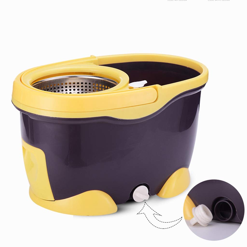Zestaw mopa i wiadra Smart Spin, Zestaw wiader do mopa obrotowego Wielokolorowy drążek do mopa 105-125 cm 2 końcówki do mopa
