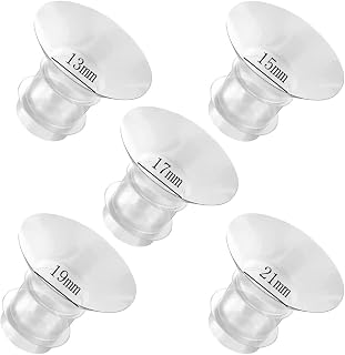 Flange Inserts 13/15/17/19/21mm Suitable for Medela,Spectra 24mm Shields/Flanges,Willow Cups.Compatible with S9/S10/S12 Wearable Breast Pump,Reduce Tunnel Down to Correct Size