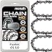 3x Chainsaw Chainsaw 45 cm 1.3 mm 3/8 Inch 62TG for Fuxtec CS 3.0