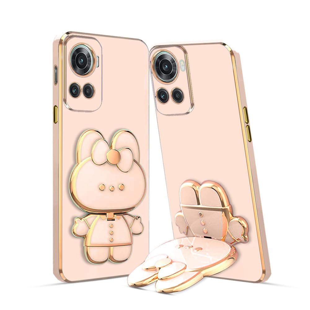 KARWAN®️ 3D Cat Back Case and Cover with Stand Compatible for Oneplus 10R 5G| Stand and Mirror | Camera Protection | Electroplated | Folding Stand - Pink (B0CCLBW6PZ) Amazon Price History, Amazon Price Tracker