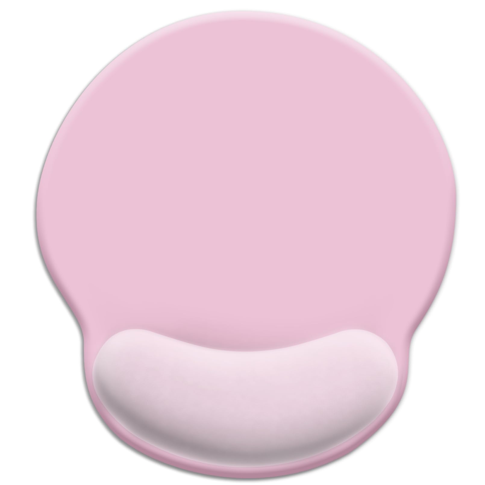 LIMKRIAN Pink Ergonomic Mouse Pad with Wrist Rest, Gaming Mousepad Gel Wrist Support with Non-Slip Pain Relief PU Base, Comfortable Computer Mouse Pads for Desk, Pink Office Desk Accessories Decor โ image 1