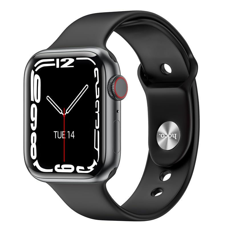 HOCO Y1 Pro Smart Watch with digital watch face and side controls