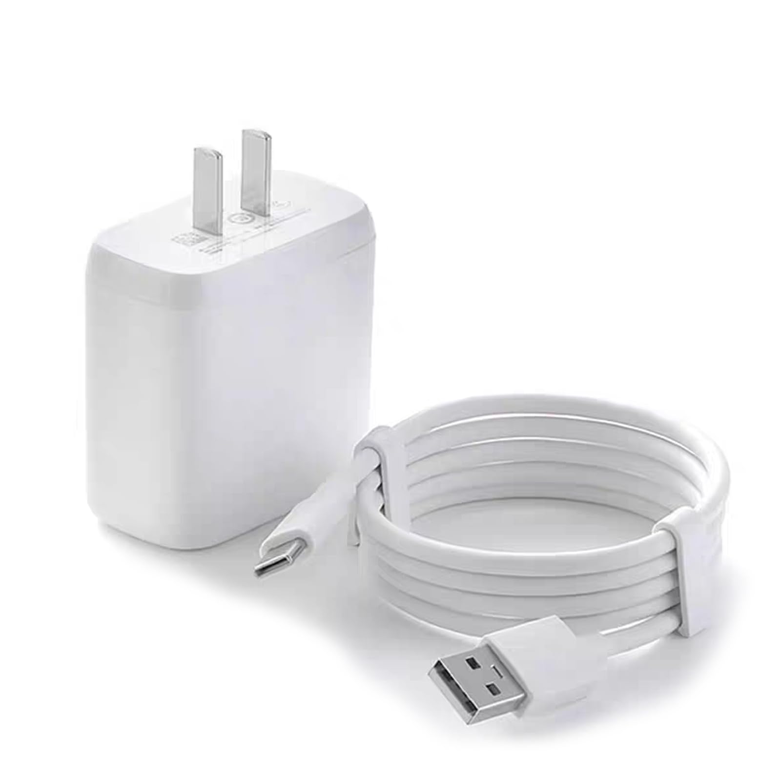 65W Fast Wall Charger USB Type C Charging Cable Cord with One Adapter White