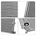 Air Conditioning A/C Condenser Compatible with Volkswagen Beetle 2012-2015, Jetta 2011-2015# 3889, 5C0820411E, F5C0820411G, 5C0820411F