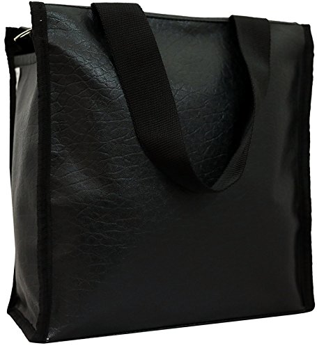 Image of Premium Canvas Multipurpose Bag for Men and Women, Big Size (Jet Black, LBSQ01BL)