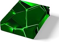 Vista 4 de Funda de edredón hexagonal verde estereoscópica de nido de abeja para niños, diseño geométrico de colmena, funda de edredón geométrica de panal