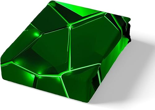 Miniatura 4 de Funda de edredón hexagonal verde estereoscópica de nido de abeja para niños, diseño geométrico de colmena, funda de edredón geométrica de panal de