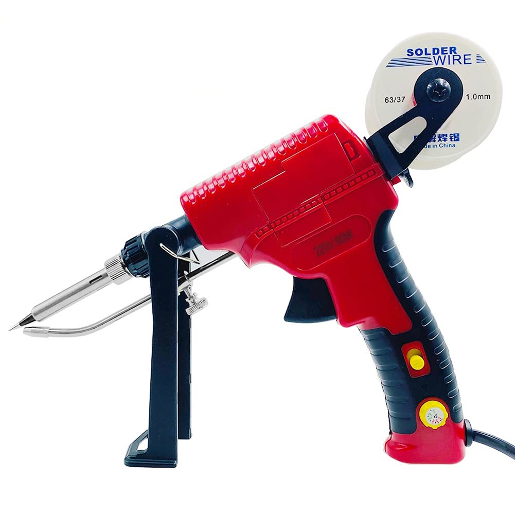 Kit de fer à souder électrique Pistolet de soudure manuel de fer à souder électrique 60W, chauffage interne Envoyez automatiquement un pistolet à l'étain, outil de réparation de soudage à souder, Outi