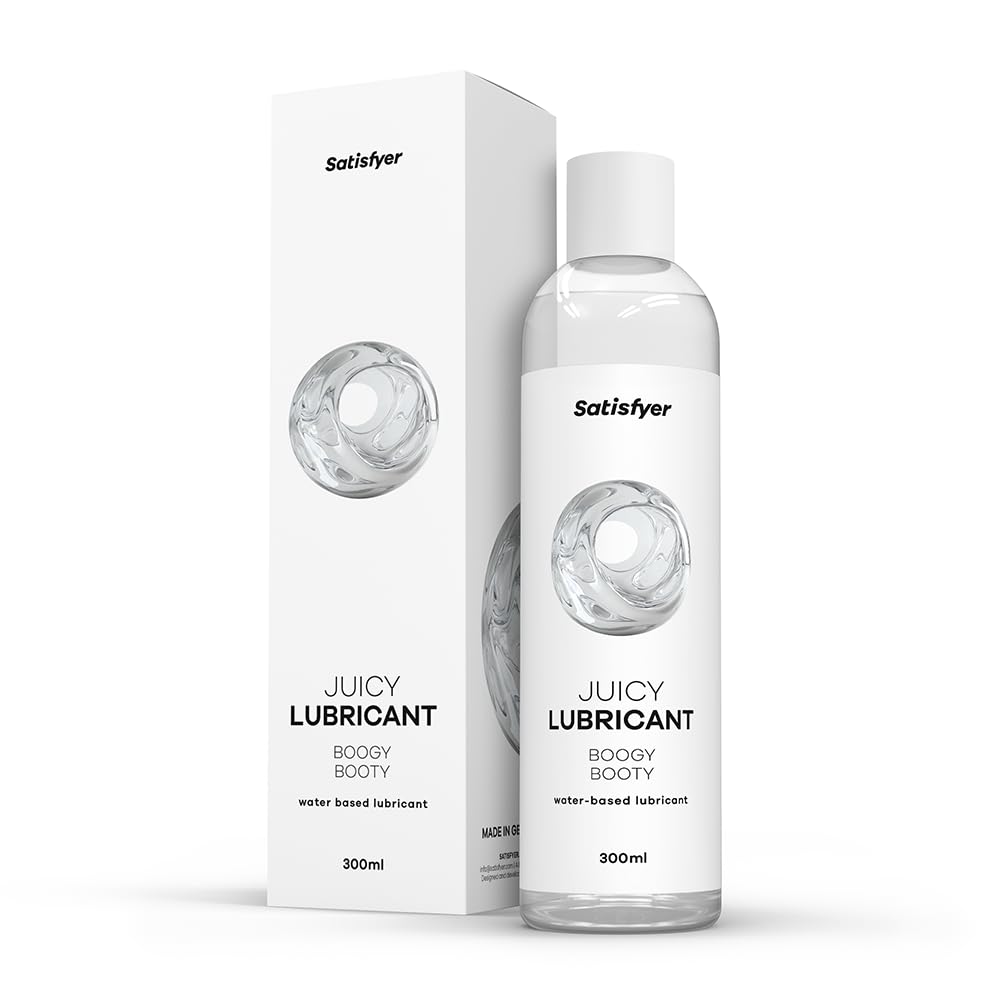 Satisfyer Boogy Booty 300 ml | Wasserbasiertes Gleitmittel für empfindliche Haut | Öl- & fettfrei, leicht abwaschbar & kondomgeeignet | Gleitfreudig & hautfreundlich