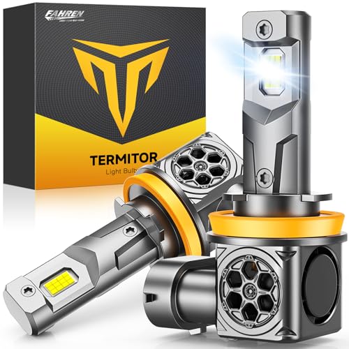 FANREN ๐๐๐๐ ๐๐ซ๐ข๐ ๐ก๐ญ๐๐ฌ๐ญ H11/H9/H8 LED Bulb,๐๐,๐๐๐๐๐ ๐๐๐๐% Super Brightness, Real 1:1 Size Design, 6500K Cool White H11 Fog Bulb, Non-Polarity Plug & Play, CANbus Ready, Pack of 2