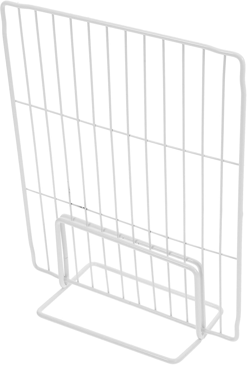 White Iron Wire Freezer Shelf Divider for Refrigerator and Freezer Organization, Metal Fridge Partition Board with Versatile Use for Classification Storage in Commercial Kitchens