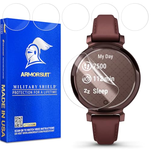 ArmorSuit 6 Pack for Garmin Lily 2 / Lily 2 Classic Screen Protector Max Coverage MilitaryShield HD Clear Film - Made in USA