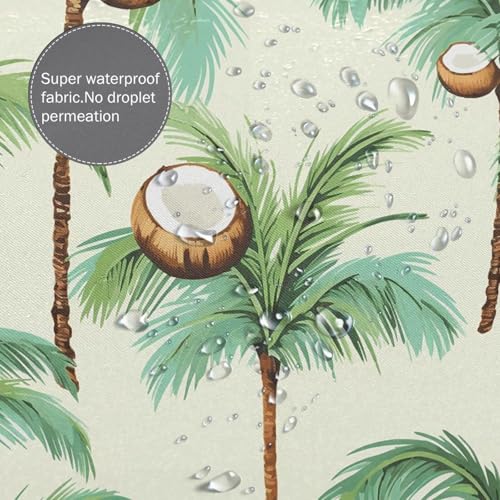 Ensemble de rideaux de douche d'été 182x182 cm étanche avec 12 crochets inclus - 7
