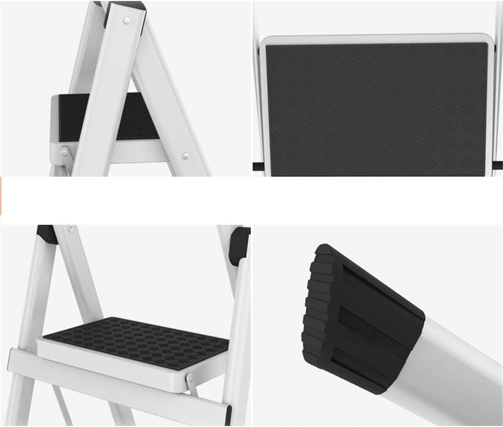 Step Stool Three Steps Iron Ladders, Four Steps Multipurpose Stepladders Multicolor Metal Ladder Garden Picking Ladder Photography Ladder Household Ladder/Red/41 X 81 X 128Cm