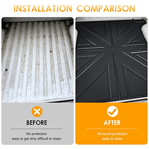 Jtyzsm Bed Mat Fit For 2019-2023 Dodge Ram 1500 Bed Liner 5.7 Ft All-Weather Trunk Bed Mat For Dodge Ram 1500 Classic Accessories #TOP1