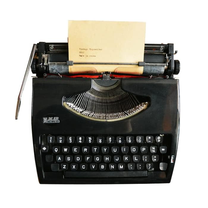 Máquina de escribir manual retro antigua para escritores, máquinas de escribir mecánicas clásicas para el hogar y la oficina, máquina de escribir de escritorio vintage para sala de estudio y trabajo