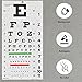 Eye Chart,Eye Exam Chart,Snellen Eye Chart,Snellen Eye Exam Kit Standard 20 Feet Snellen Eye Chart 22x11 inch with 2 Pack Dual-Use Eye Occluders