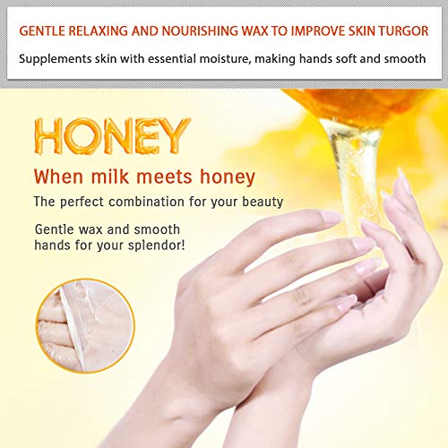 Bioaqua Natural Honey & Milk Gentle Hand Wax Soft Peel Off Mask Silky Skin Natural Extracts Moisturizing Hydrating Nourish 170G #TOP6