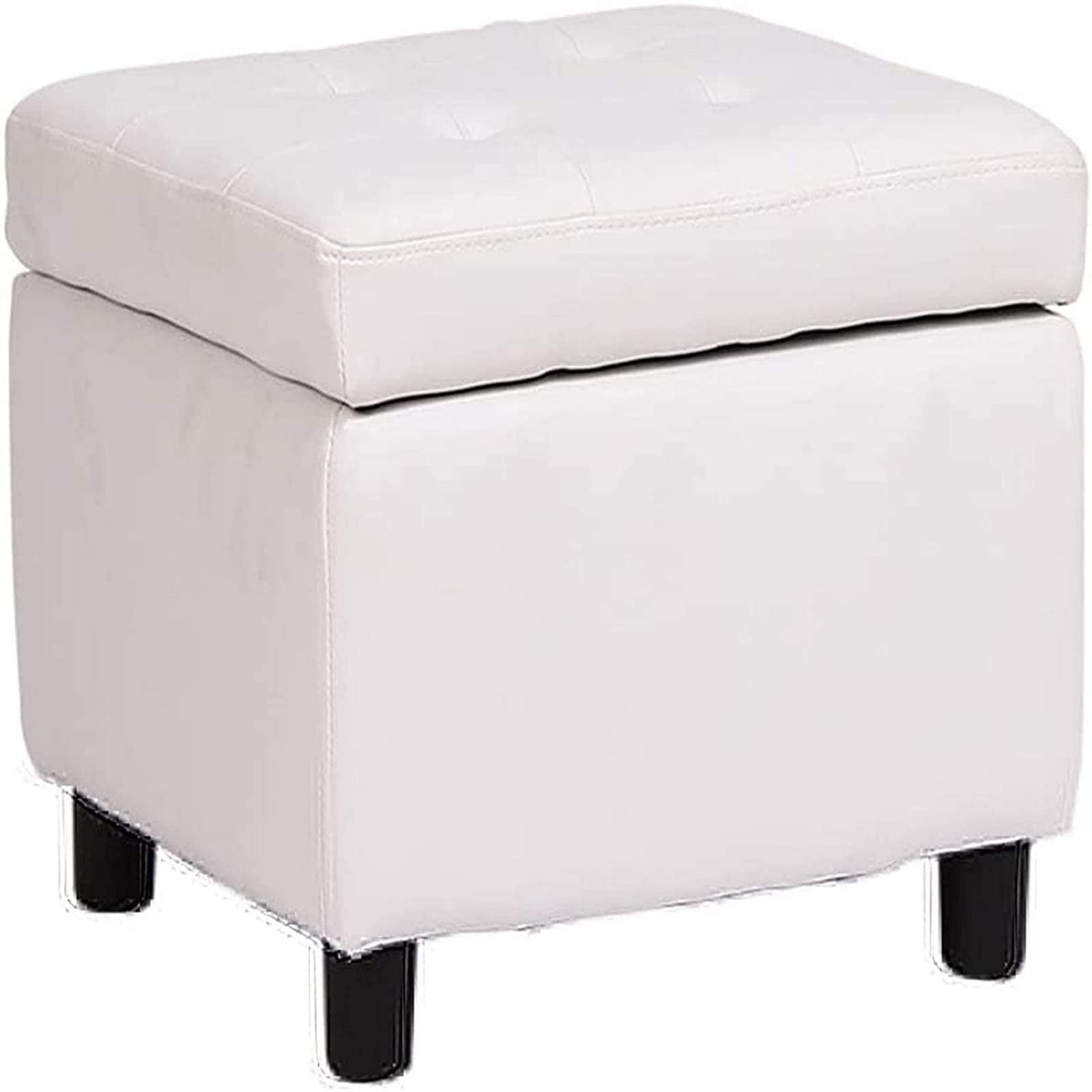 Repose-pieds de salon blanc pour un coin lecture chaleureux et cocooning