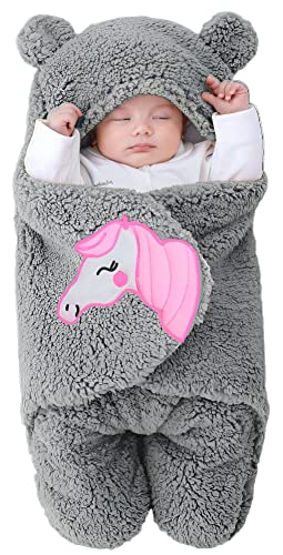 Image of BRANDONN Baby Blanket Newborn Gift Pack of Swaddle Wrapper, 0-9 Months, Length 68 cm x Width 68 cm