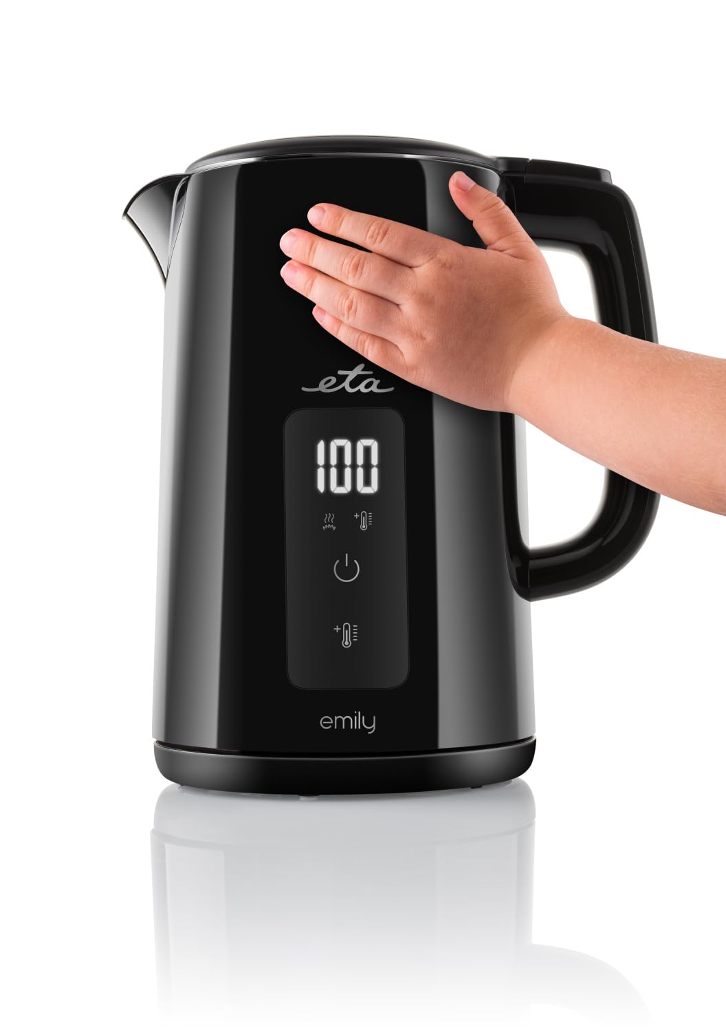 ETA Emily czajnik elektryczny z podwójnymi ściankami, 1800 – 2000 W, 1,5 l, od 40 do -100 °C, wskaźnik LED, funkcja KEEP WARM, funkcja pamięci