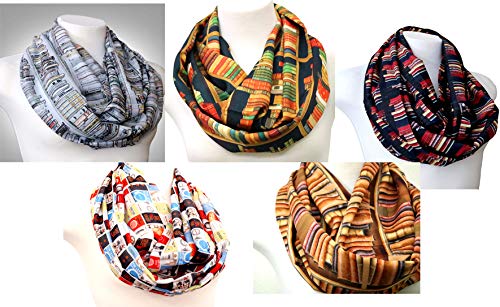 Di Capanni Book infinity scarf Library Bookshelves womens literary gifts nerdy bookworm book lover2