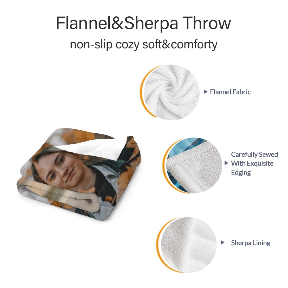 CLKJCAR Coperta personalizzata con collage di foto e testo, coperta di laurea personalizzata regalo per lei/lui 2023, coperta di laurea classe 2023 (6 foto, 130 x 150 cm