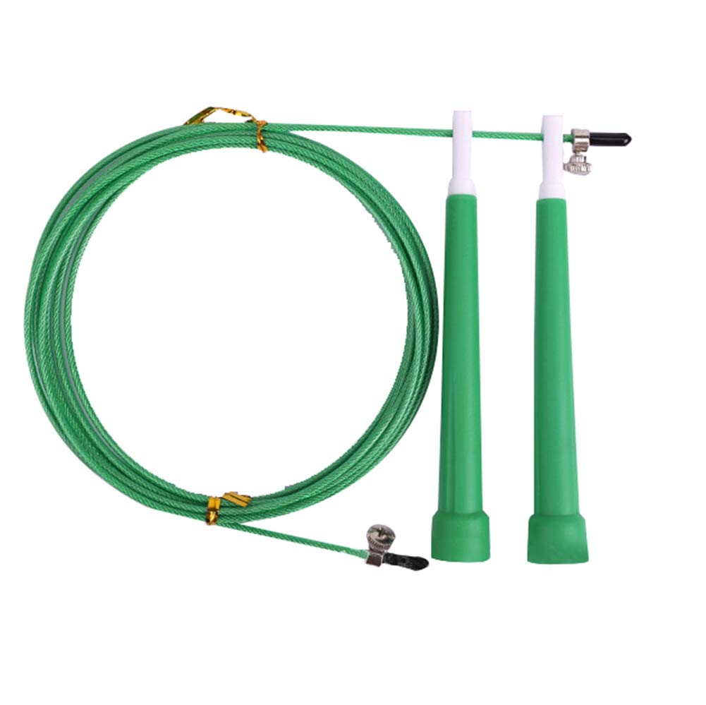 Ejoyous Corda per Saltare Regolabile, Filo d'acciaio con Impugnatura Antiscivolo, Cuscinetto Professionale, per Allenamento Sportivo per Adulti e Bambini