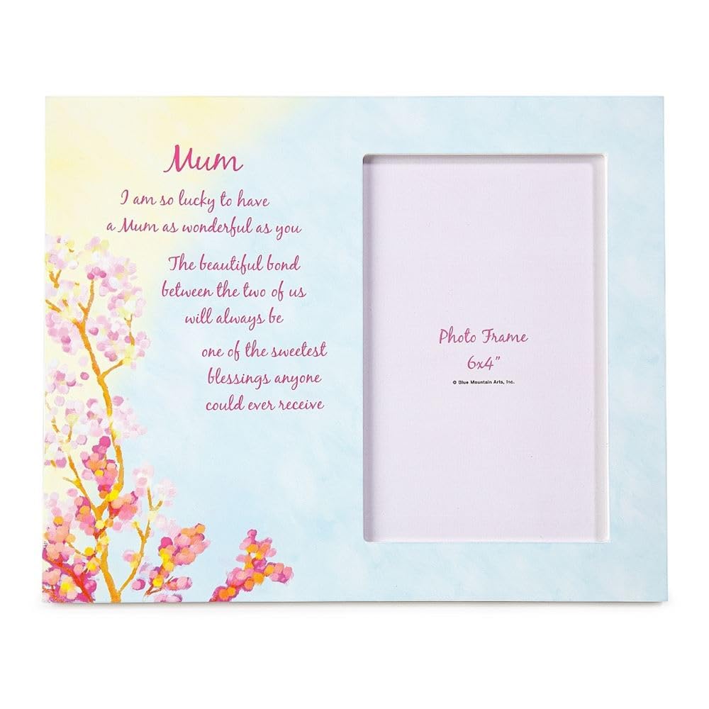 Blue Mountain Arts 'Mum' Artistic Spring Scene Keepsake Standing Photo Frame with Sentimental Verse Suitable for 6x4 Photo