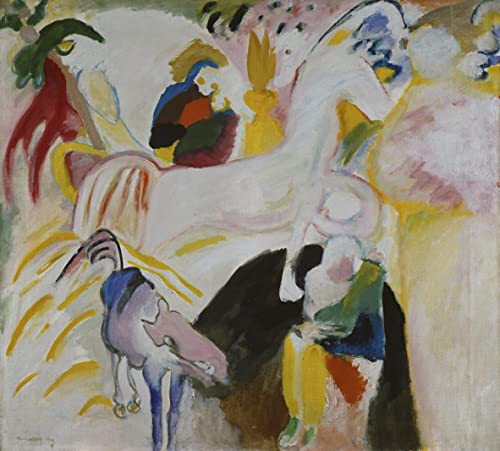 Toile Chevaux de Vassily Kandinsky 60x90cm pour habiller un grand mur vide avec style