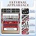 LOTKEY 34 Key Piano Accordion,60 Bass Variable Tone Portable Accordion Instrument, Handmade Premium Reed Adult Accordions with Gig Bag, Padded Shoulder Strap for Beginners, Professionals (Red)